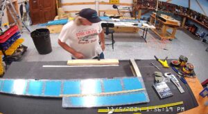 EA: Page 9-15,18. Attach Trim Tab Hinge, Insert Trailing Edge Wedge (Page 9-14)