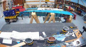 TC: Page 10-7 Step 7. Match drill #40 the right skin and the F-1047C, D & E Stiffeners.