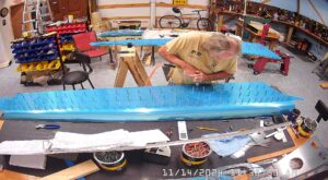 TC: Page 10-7 Step 7. Match drill #40 the right skin and the F-1047C, D & E Stiffeners.