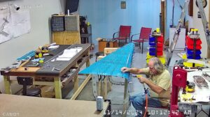 TC: Page 10-7 Step 7. Match drill #40 the right skin and the F-1047C, D & E Stiffeners.