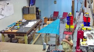 TC: Page 10-7 Step 7. Match drill #40 the right skin and the F-1047C, D & E Stiffeners.