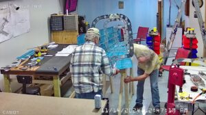 TC: Page 10-7 Step 7. Match drill #40 the right skin and the F-1047C, D & E Stiffeners.