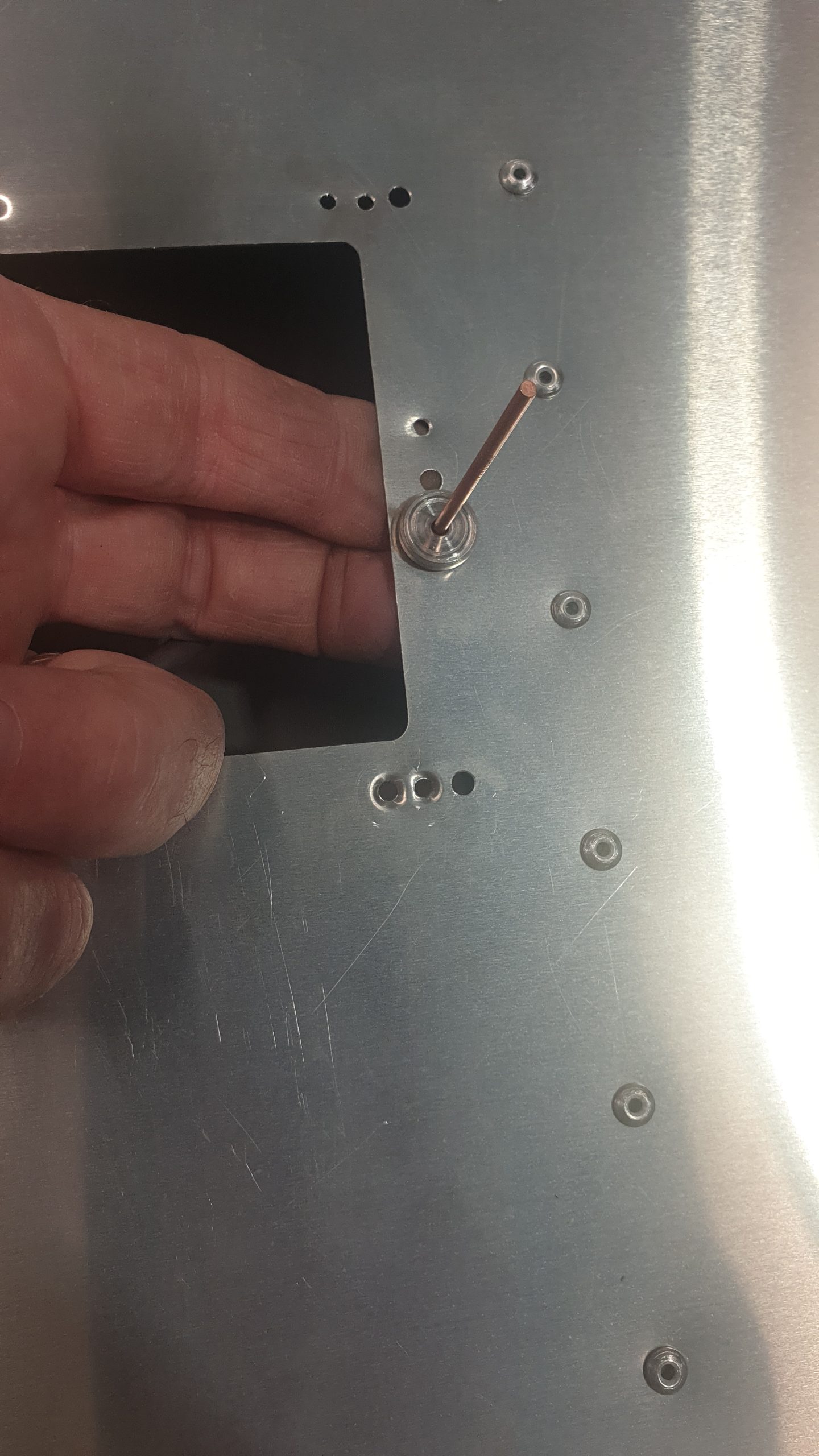 Dimpling Trim Tab Cover Plate For Nutplates