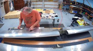 Final assembly of the trim tab servo into the elevator.