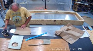 Prepping the LS75F1-1 for front skid pick-up bolt drilling