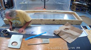 Prepping the LS75F1-1 for front skid pick-up bolt drilling