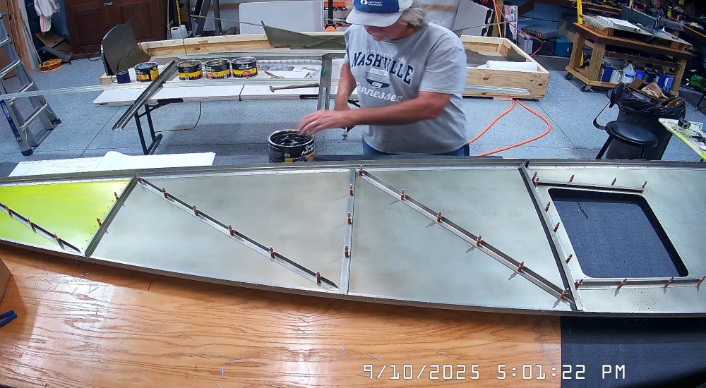 A4 rivets mostly placed.