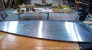 Riveting the diagonal and the vertical angles to the right side fuse;age skin SD75F1-3 and LS75F1-4A
