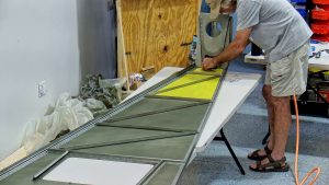 Attaching the SD75F41-3 to the HT frame and doubler