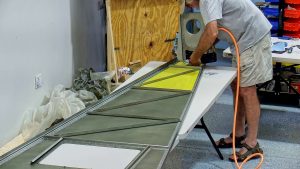 Attaching the SD75F41-3 to the HT frame and doubler