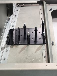 Building the Zenith 750 SD fuselage FR-04 jump seat channels and linear actuator mount