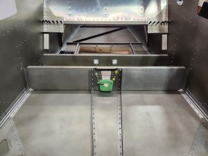 Building the Zenith 750 SD fuselage FR-04 jump seat channels and linear actuator mount