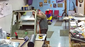 Zenith 750 SD FR-09 riveting the top skin to the channels & rear wing attachment frame.