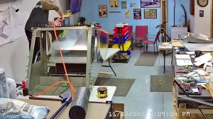 Zenith 750 SD FR-09 riveting the top skin to the channels & rear wing attachment frame.