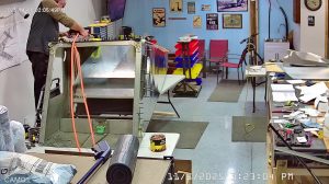 Zenith 750 SD FR-09 riveting the top skin to the channels & rear wing attachment frame.