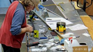 Zenith 750 SD fuselage building FR-07 control mixer assembly