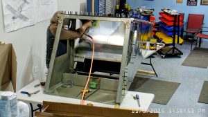 Zenith 750 SD FR-09 riveting cockpit harness mount channels