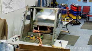 Zenith 750 SD FR-09 riveting cockpit harness mount channels