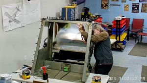 Zenith 750 SD FR-09 riveting the top skin to the channels & rear wing attachment frame.