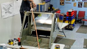 Zenith 750 SD FR-09 riveting the top skin to the channels & rear wing attachment frame.