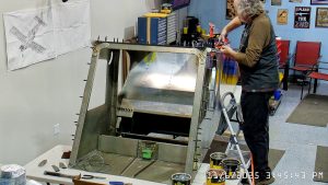 Zenith 750 SD FR-09 riveting the top skin to the channels & rear wing attachment frame.