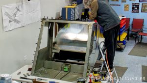 Zenith 750 SD FR-09 riveting the top skin to the channels & rear wing attachment frame.