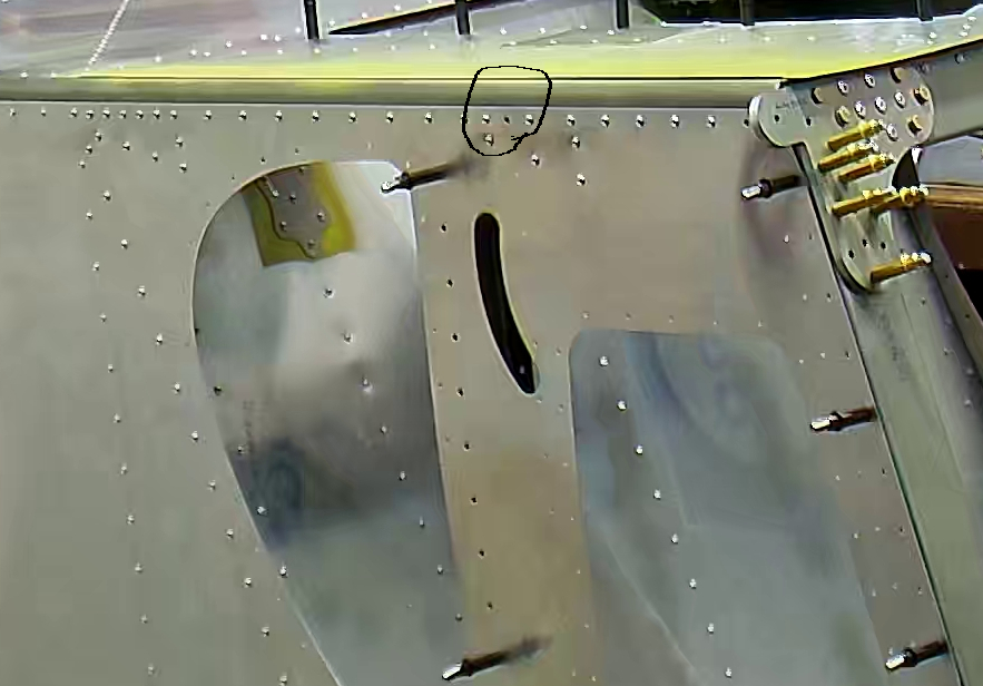Rivet To Leave Out Initially When Riveting Top Longerons to Side Skins