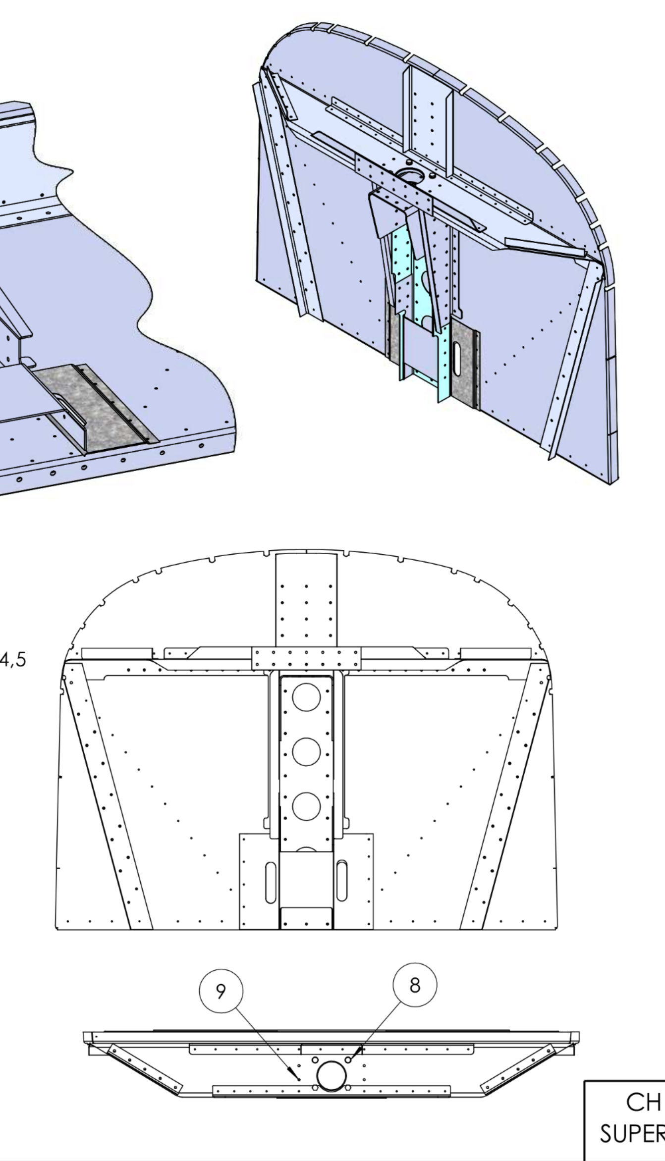 SD75 firewall front stiffeners