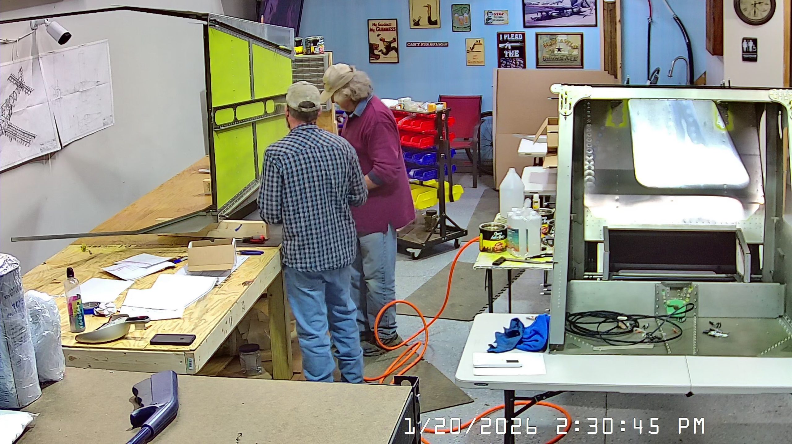 Riveting Cabin Sides, Longerons 7 Stiffeners